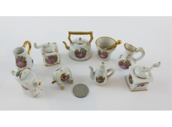 Vintage Limoges Miniature Collectibles Group Of 9