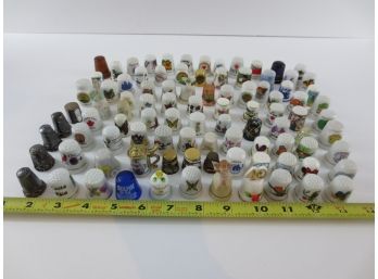 Vintage Large Collection Of Thimbles