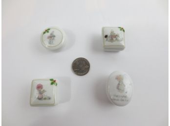 Group Of 4 Precious Moments Trinket Boxes