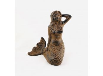 Cast Iron Mermaid Sculpture Or Paper Weight