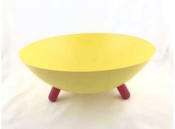 Discontinued Yellow And Pink IKEA Tripod Fruitbowl