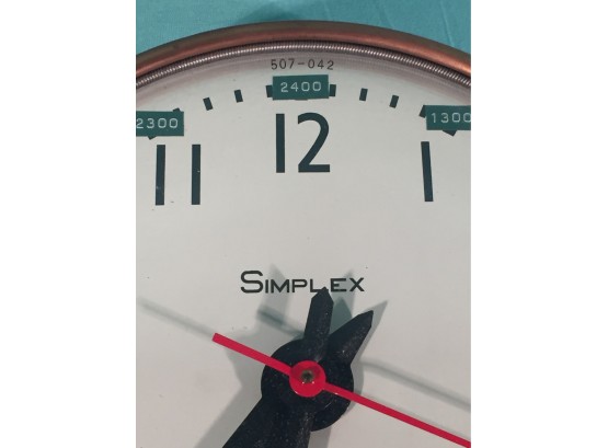 Industrial Clock: Simplex: Old School, Office, Military