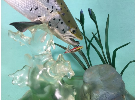 Trout Fish Sculpture: 'The Royal Catch'