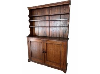 Antique American Pine Step Back Cabinet