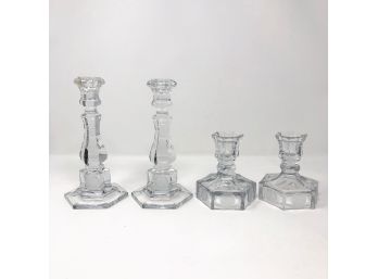 Vintage Candlesticks With American & Canadian Coin Motif
