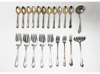 Sterling Silver Flatware - 21 Pieces - 338g / 10.867ozt