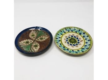 Hand Painted Pottery Plates