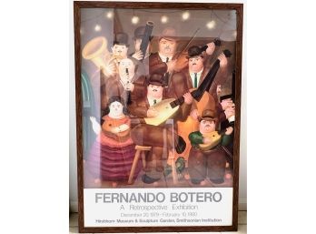 Fernando Botero 'Los Musicos' 1979-1980 Offset Lithograph Exhibition Poster