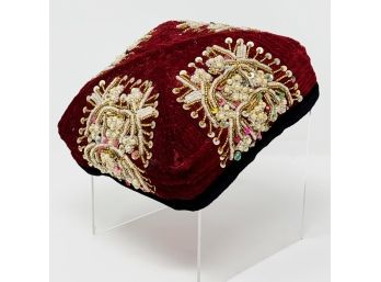 Vintage Beaded Uzbek Cap