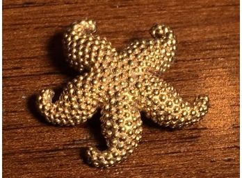Lovely 18KT Gold Starfish Pin - Nice Piece - Tiffany & Co. ? - 2.2 DWT