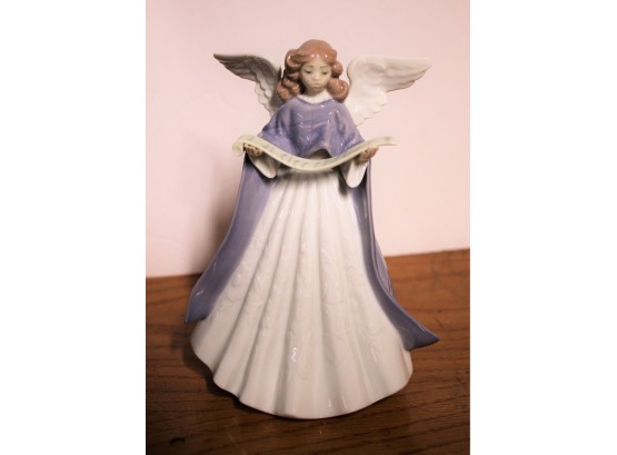 Lladro 1993 Angel Navidad Cantante Porcelain Tree Topper 5962 W/Box