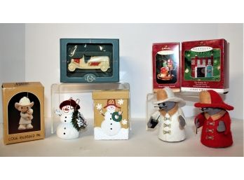 Cute Mixed Lot Of Of Fire Fighter Christmas Ornaments/Decor Lenox/Hallmark