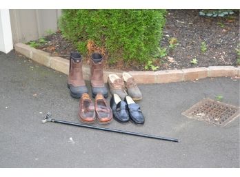 Four Pairs Of Assorted Men's Size 12 Shoes & Boots