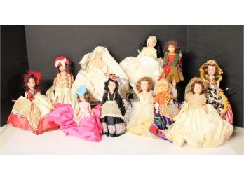 Mixed Lot Of Vintage Dolls - Most With Moving Eye Lids