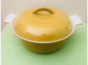 Mustard Yellow Descoware Cast Iron Pot