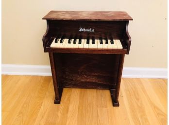 Child’s Vintage Schoenhut Wooden Upright 25-Key Toy Piano