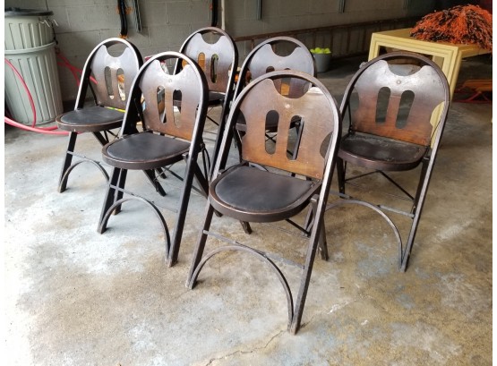 Vintage Wood Folding Chairs