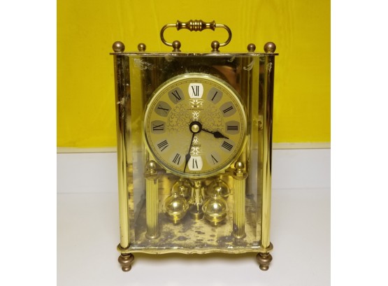 Ornate Gilt Hamilton Carriage Style Mantle Quartz Clock