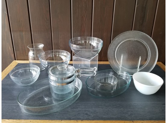 An Array Of All Mostly Pyrex Glass Serveware