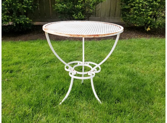 Vintage Wrought Iron Cocktail Table