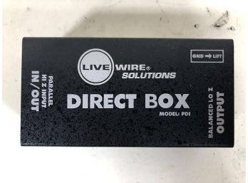 Live Wire PDI Double Shielded Heavy Duty Passive Direct Box