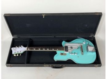 $3,000 Retail, Original Vintage 1960s Seafoam Green National Newport 84 Electric Guitar
