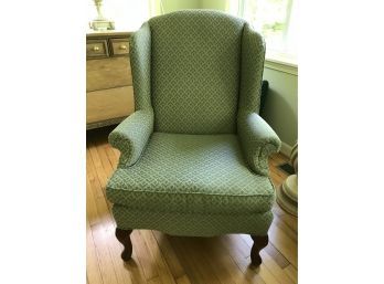 Lovely Upholstered Wingback Chair 1 Of 2