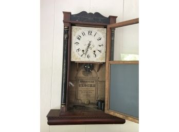 Antique Bristol Wooden Works Clock