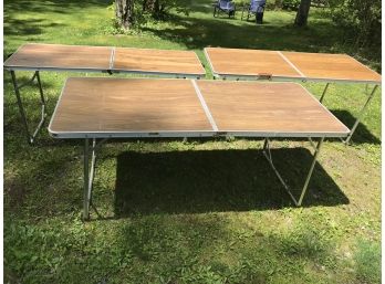 3 Aluminum Folding Tables