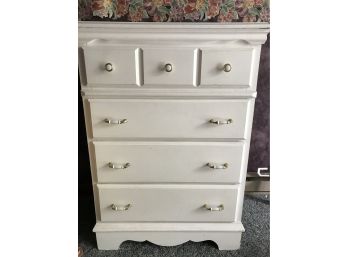 Pretty White Painted Wooden Dresser