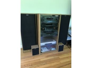 Vintage Sony Rack Stereo System With DVD Player