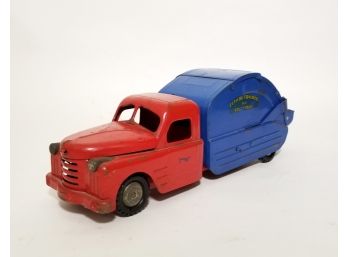 Vintage 1940's Structo Pressed Steel No.7 City Of Toyland Utility Truck Toy