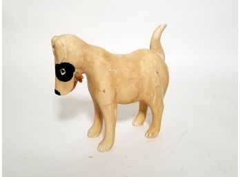 Vintage Resin Miniature Bull Terrier Sculpture