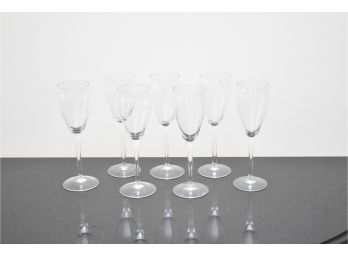 Delicate Glass Stemware Seven-Piece Set