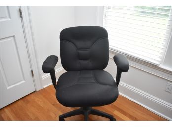 Big&Tall Adjustable Rolling Office Chair With Arms, Fabric
