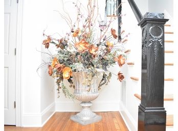 Grand Foyer Faux Floral Arrangment In Urn
