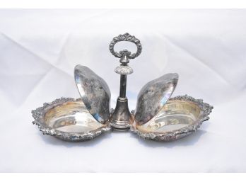 Ornate Silver Plate Dish
