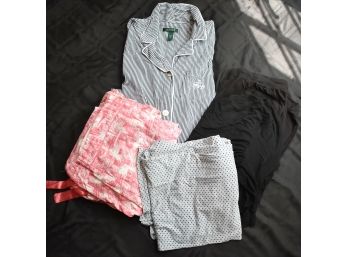Women's XL Pajama Loungewear Sets, DKNY, Ralph Lauren,