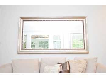 Full Length Or Double Wide Beveled Edge Mirror With Silver Leaf Finish Frame, 69x38'