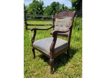 Antique Wooden Armchair (As Is)