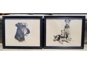 Two Vintage Airedale Prints (1)