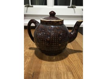 Brown Earthenware Teapot