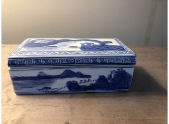 Asian Style Large Trinket Box With Lid