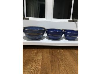 Vintage Blue Bowls