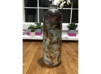 Tall Earthenware Vase