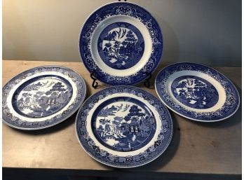 Willow Ware Style Dinner Plates