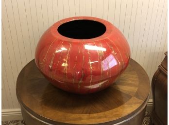 Red Metallic Bowl