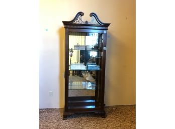 CURIO CABINET WITH SIDE DOORS
