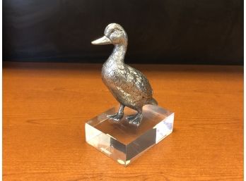 Antiqued Metal Duck