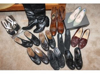 Group Of 11 Of Women's Shoes Sizes 7-8 Including Franco Sarto, Alfent, Nina & More